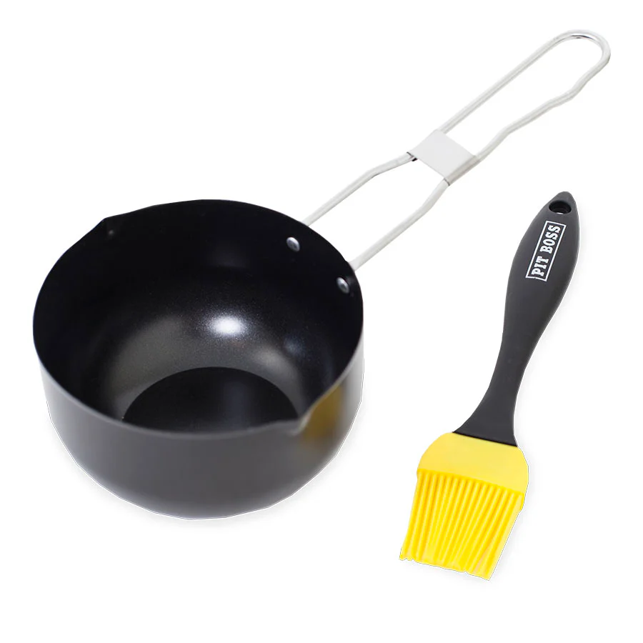 Non-stick Finish Sauce Pot & Basting Brush Set