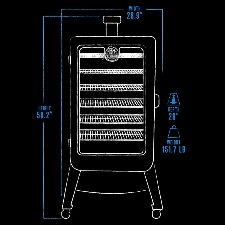 Pit Boss Sportsman 7-Series Wood Pellet Vertical Smoker - Image 7