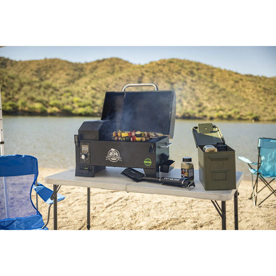 Pit Boss Portable Battery Powered Wood Pellet Grill with Cover - Image 3