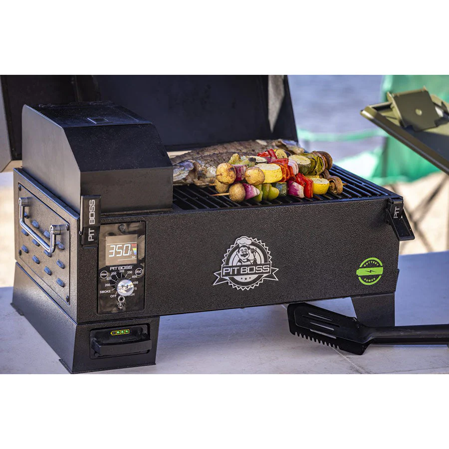 Pit Boss Portable Battery Powered Wood Pellet Grill with Cover - Image 4