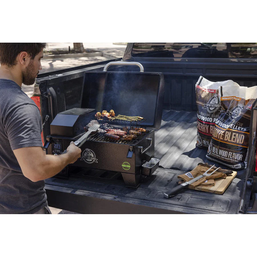 Pit Boss Portable Battery Powered Wood Pellet Grill with Cover - Image 7